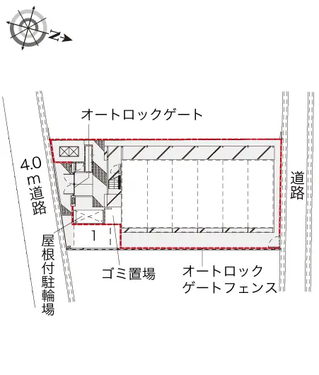 京都市右京区太秦蜂岡町 月極駐車場